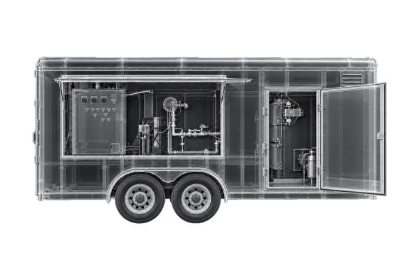X-ray drawing of the eMACS trailer